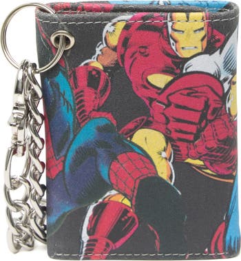 Бумажник Multi Hero с узором и цепочкой Marvel