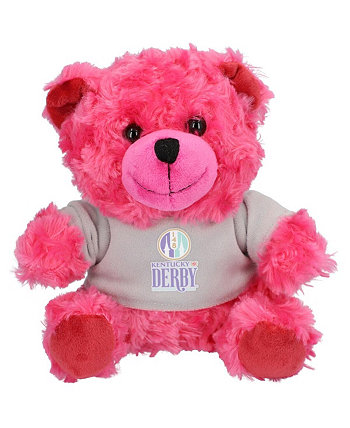 Розовый Kentucky Derby 148 Сидящий медведь в рубашке 7,5 дюйма FOCO