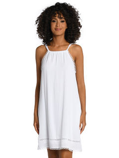 Платье Illusion Covers с высоким вырезом La Blanca