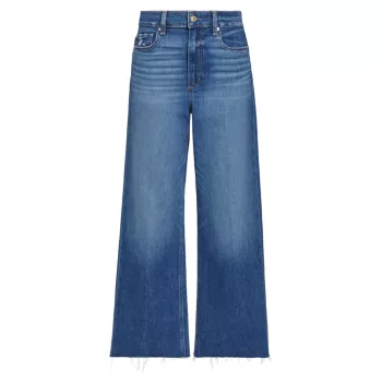 Anessa Mid-Rise Straight Crop Jeans Paige