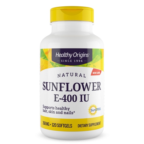 Healthy Origins Natural Sunflower E — SunE900™ — 400 МЕ — 120 капсул Healthy Origins