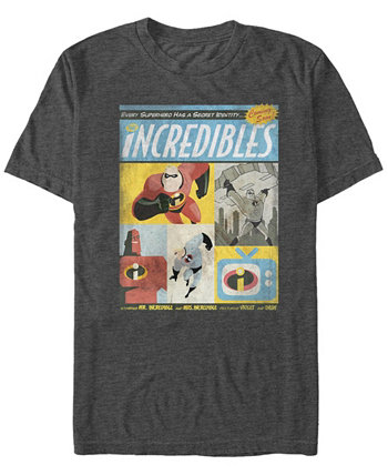Мужская винтажная футболка с короткими рукавами в стиле ретро Disney Pixar с комиксами Incredibles The Incredibles