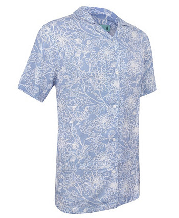 Mens Casual Button-Down Hawaiian Shirt - Short Sleeve - Plus Size Mio Marino