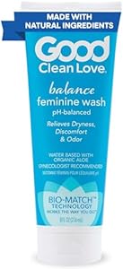 Good Clean Love Balance Feminine Wash, pH-Balanced Vaginal Moisturizer Soap for Women with Natural Ingredients, Gentle Cleansing Feminine Care Product, Reduces Vaginal Dryness & Odor, 8 Oz Good Clean Love