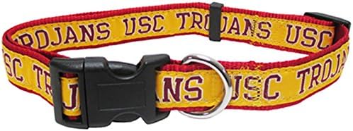 Pets First Collegiate PET Collar New Version Alabama Crimson Tide Dog Collar, Size Small. Best Sports Team Color for Dogs & Cats. A Shiny & Colorful Dog & Cat Collar Licensed by The NCAA Pets First