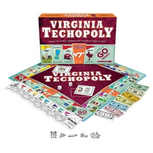 Настольная игра «Virginia Tech Opoly» для 2-6 игроков с уникальными жетонами и местами Late For The Sky