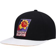 Men's Mitchell & Ness  Black/White Phoenix Suns Hardwood ClassicsÂ Wear Away VisorÂ Snapback Hat Mitchell & Ness