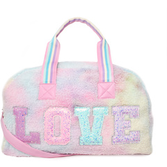 Love Pastel Tie-Dye Ombre Sherpa Large Duffel Bag Miss Gwen’s OMG Accessories