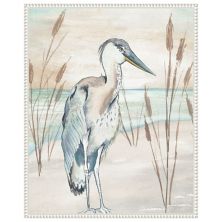 Heron By Beach Grass I By Elizabeth Medley Framed Canvas Wall Art Print Amanti Home