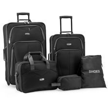 Elite Luggage Набор чемоданов Whitfield из 5 предметов с мягкой спинкой Elite Luggage