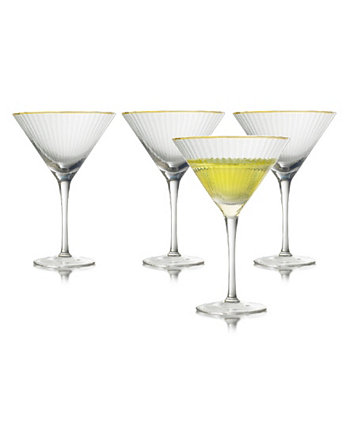 Бокалы для мартини Rocher, набор из 4 штук, 9,5 унции Qualia Glass
