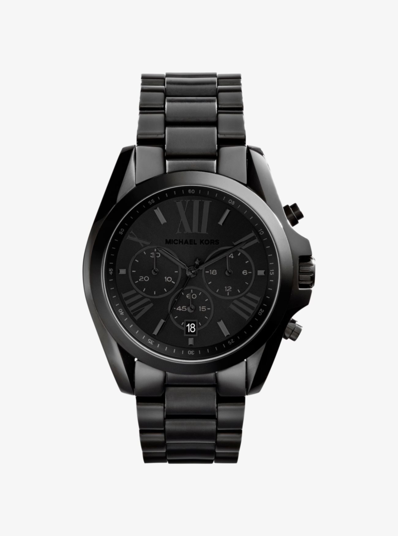 Крупногабаритные часы Bradshaw в черном цвете Michael Kors