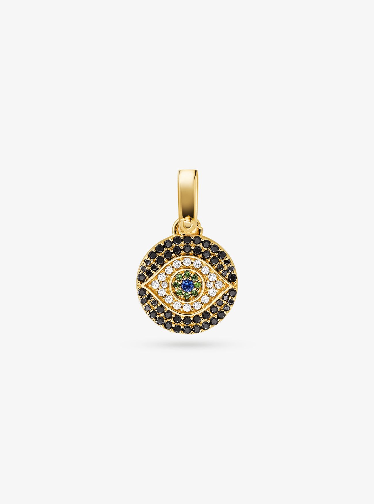 Пав из серебра с покрытием из 14-каратного золота? Очарование дурного глаза Michael Kors