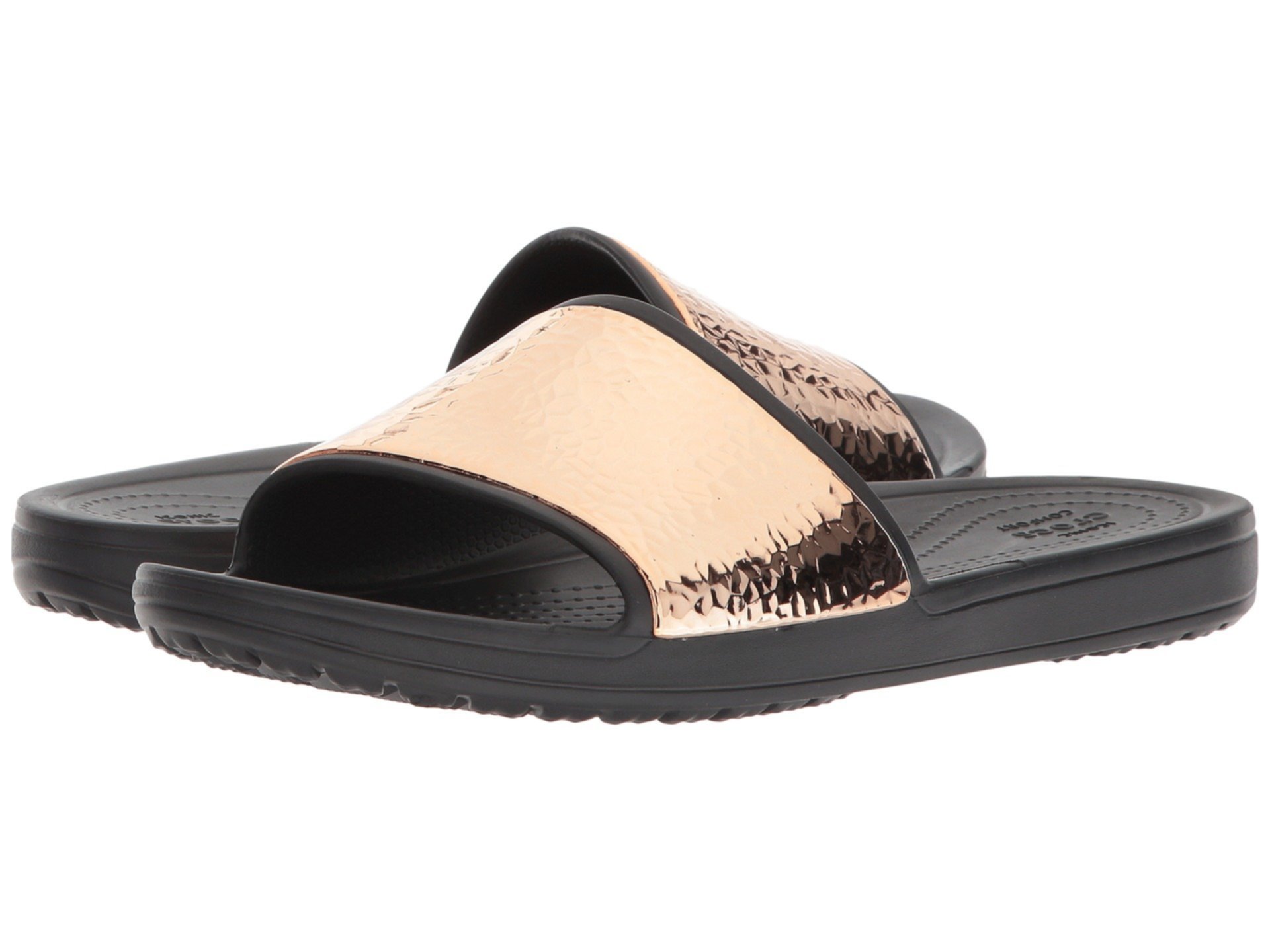 Слоан кованый металлик слайд Crocs