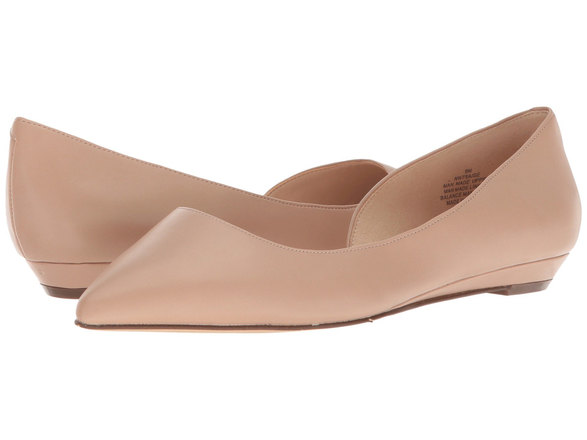 Элегантные балетки Nine West Saige из экокожи с заостренным носком и мягкой стелькой Nine West