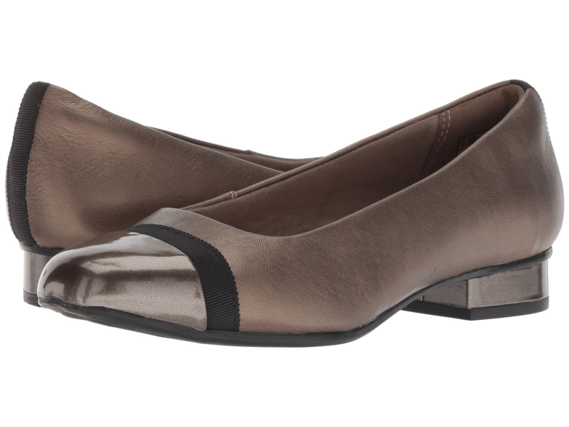Туфли на каблуке Clarks Juliet Monte с текстильным верхом и низким каблуком Clarks