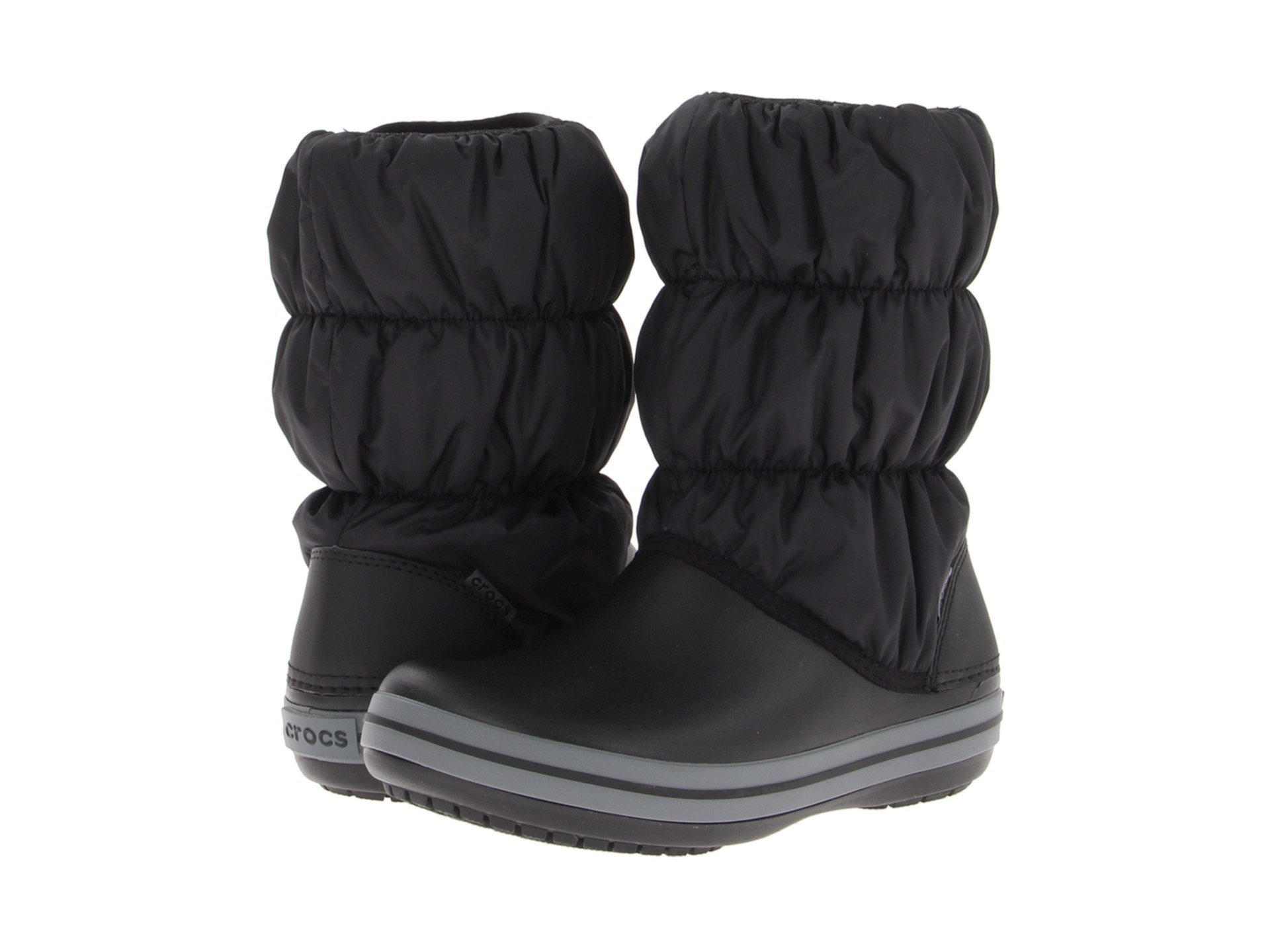Зимние ботинки Crocs Winter Puff с прочным нейлоновым верхом и комфортной текстильной подкладкой Crocs