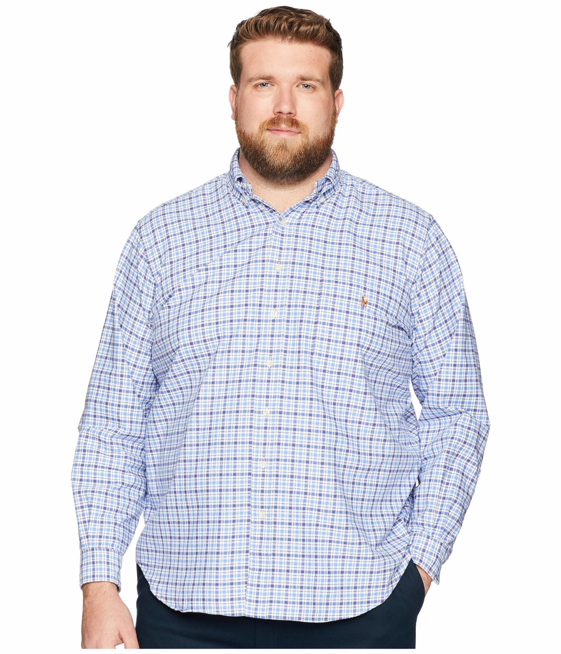 Классическая рубашка с длинными рукавами Oxford Big & Tall от Polo Ralph Lauren Polo Ralph Lauren