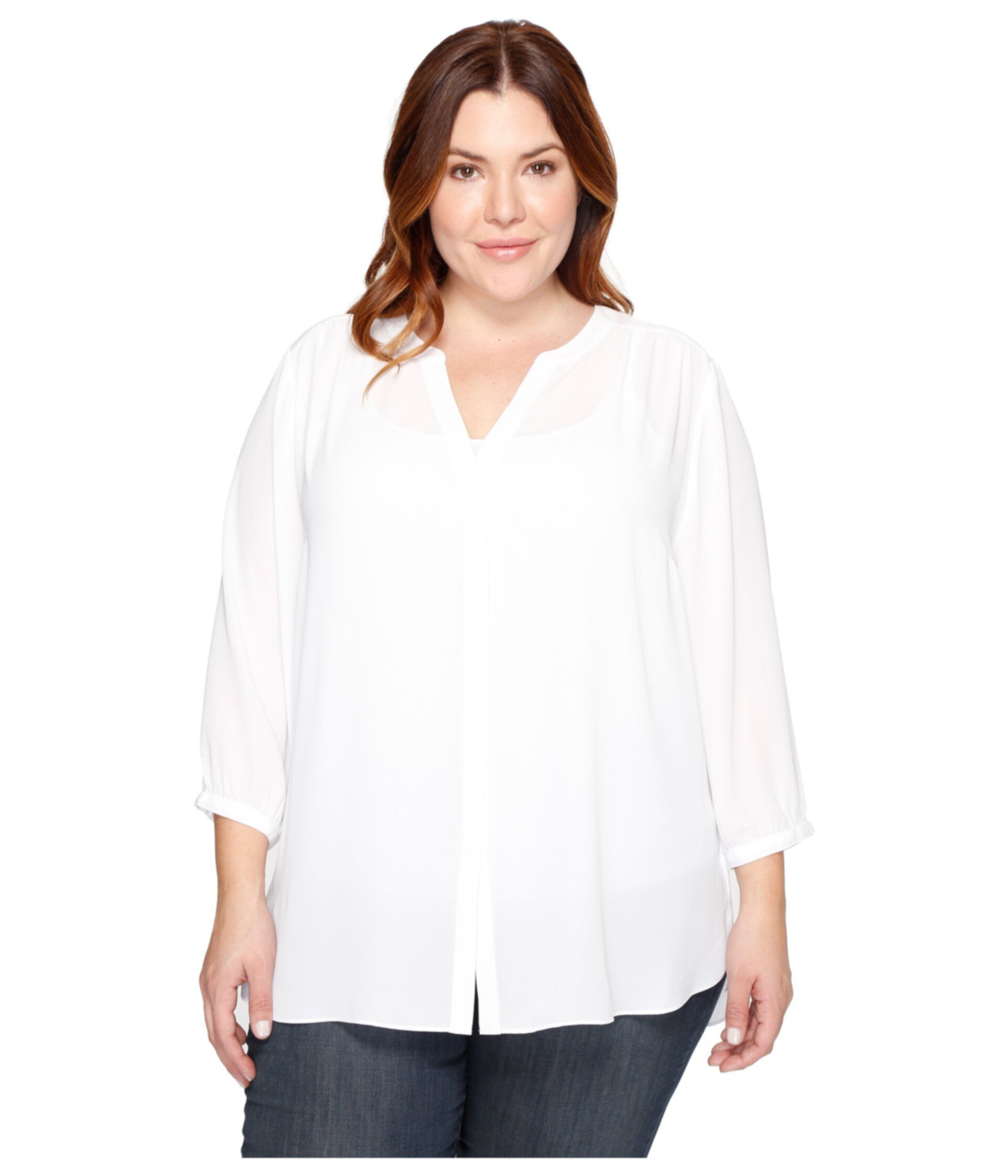 Plus Size Pintuck Blouse Nydj