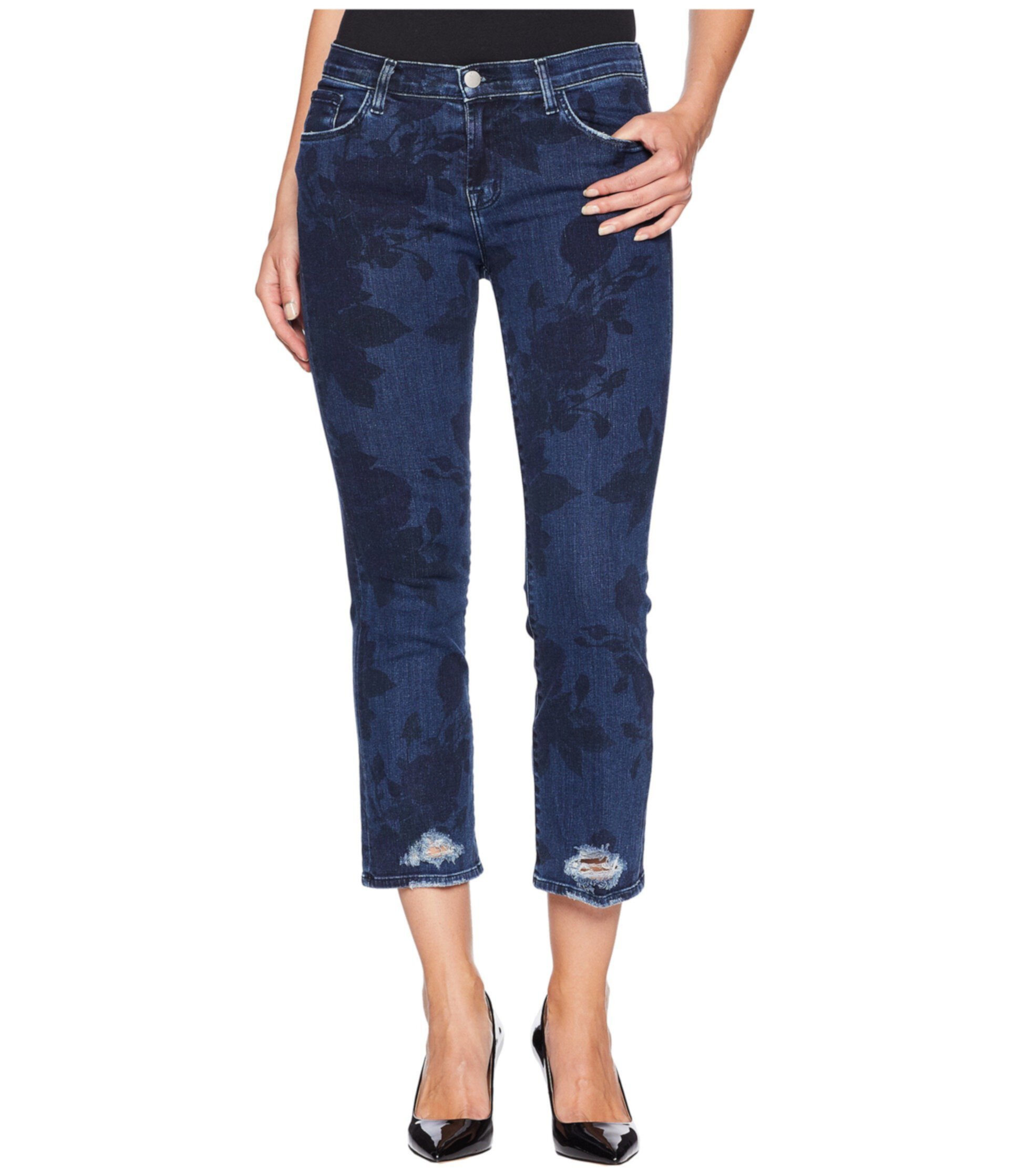 Укороченные джинсы Selena со средней посадкой в котильоне J Brand