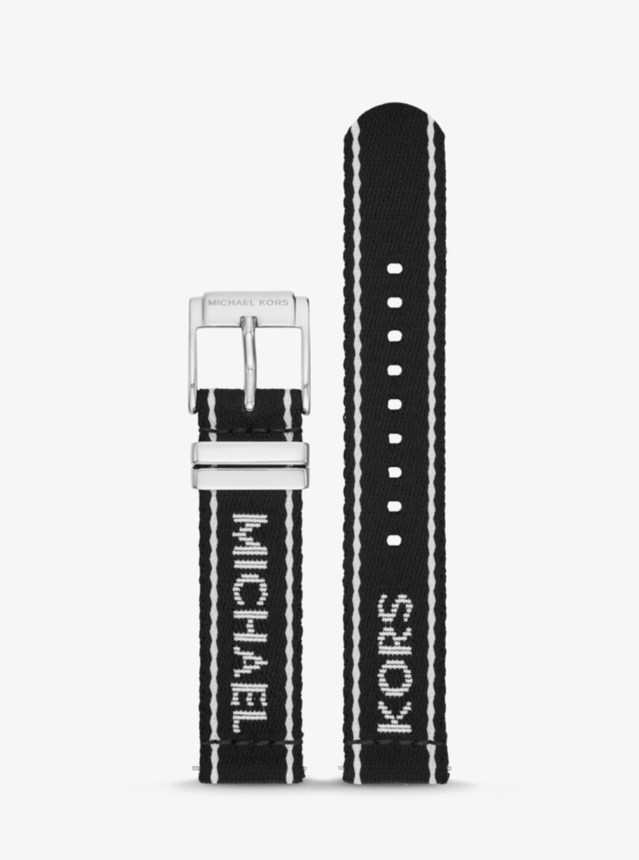 Нейлоновый ремешок для умных часов Gen 4 Runway Logo Tape Michael Kors