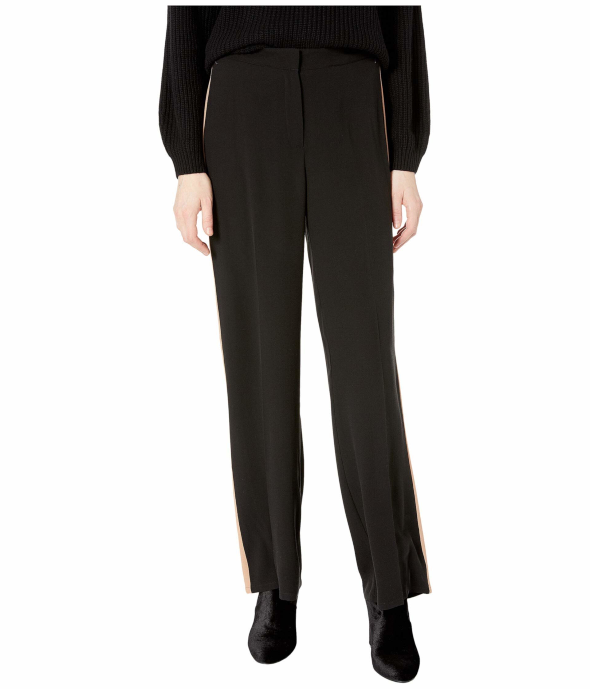 Прямые брюки с высокой талией с полосой Eileen Fisher