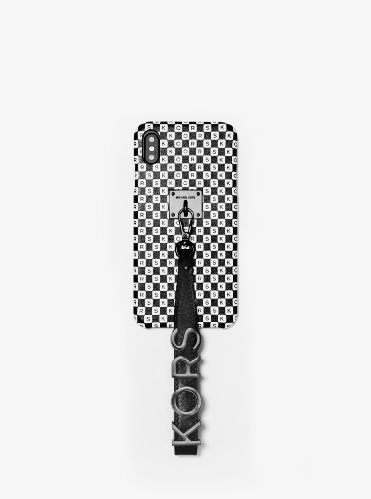 Кожаный чехол для браслета с логотипом в клетку для iPhone XS Max Michael Kors
