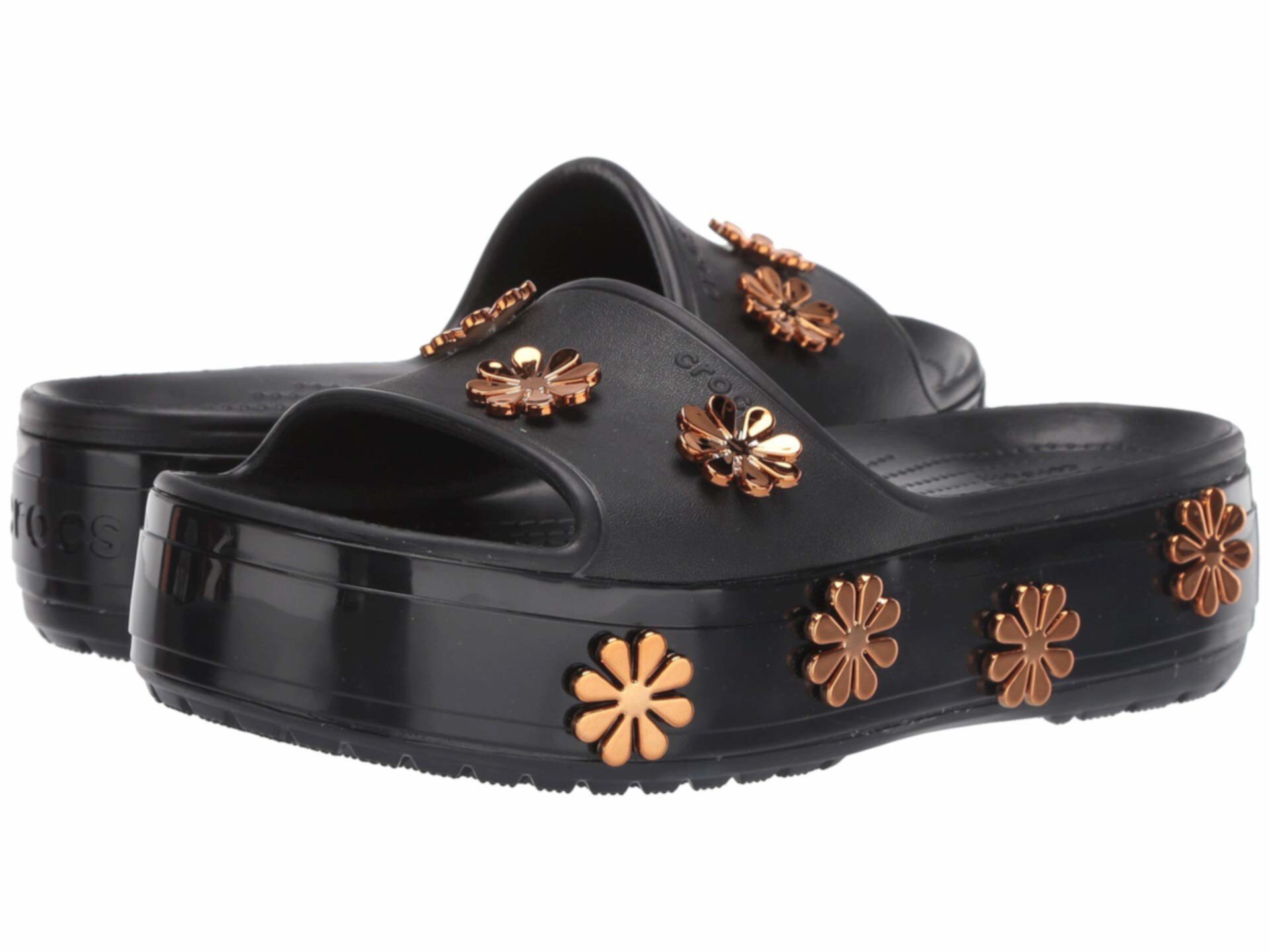 Crocs cheap metallic blooms