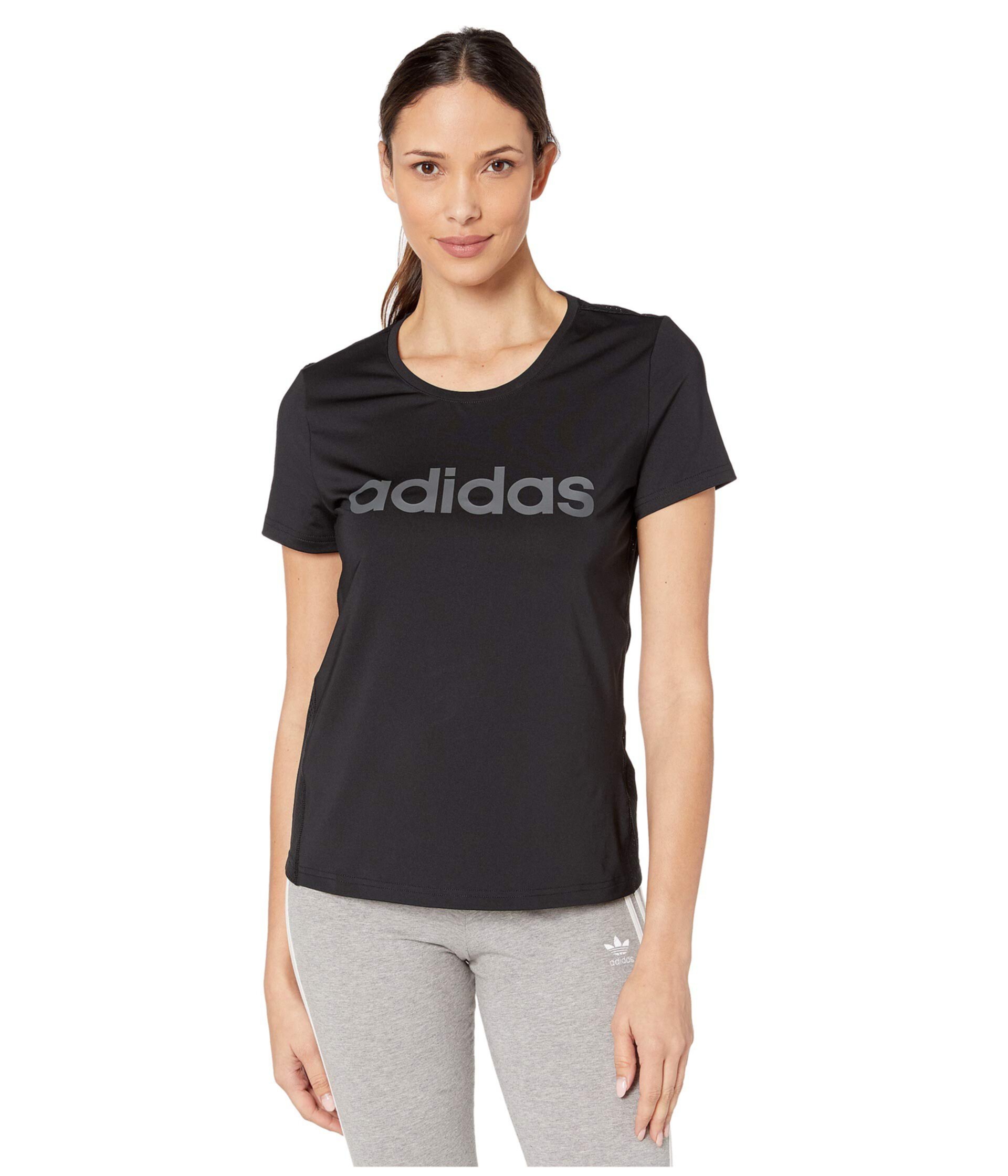 Большая футболка с логотипом Design-2-Move Adidas