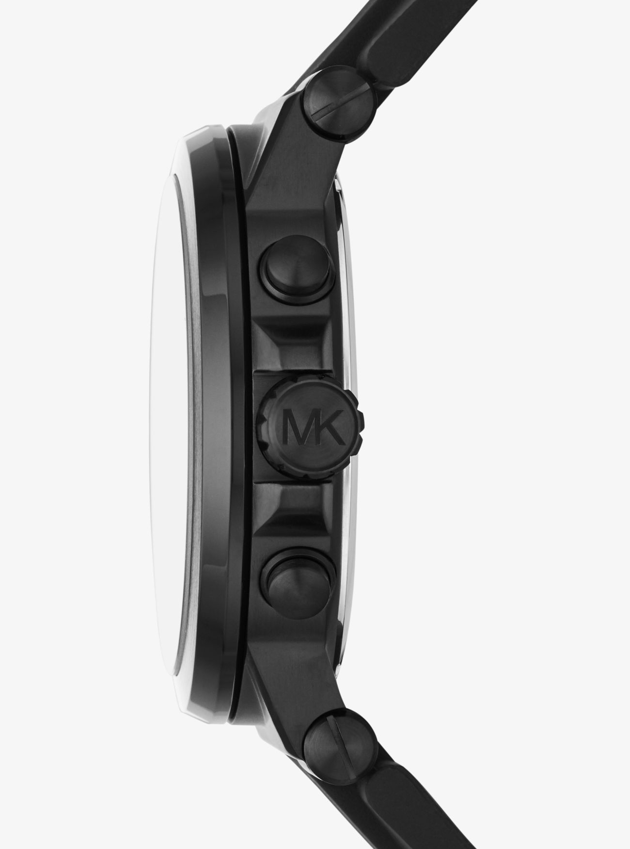Большие черные и силиконовые часы Dylan Michael Kors