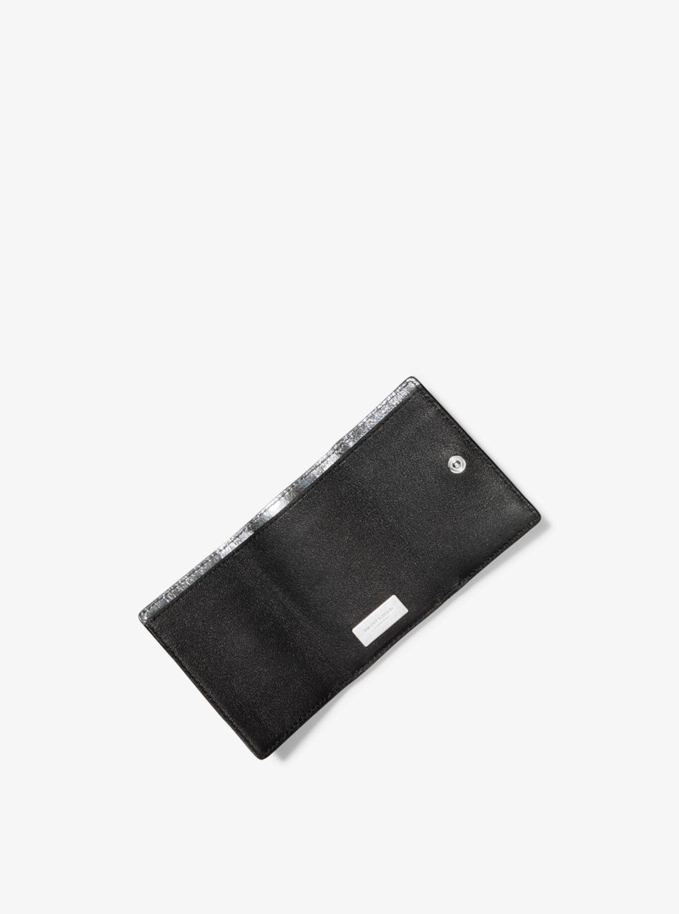 Маленький кошелек с карманами из кожи металлик с потрескиванием Michael Kors