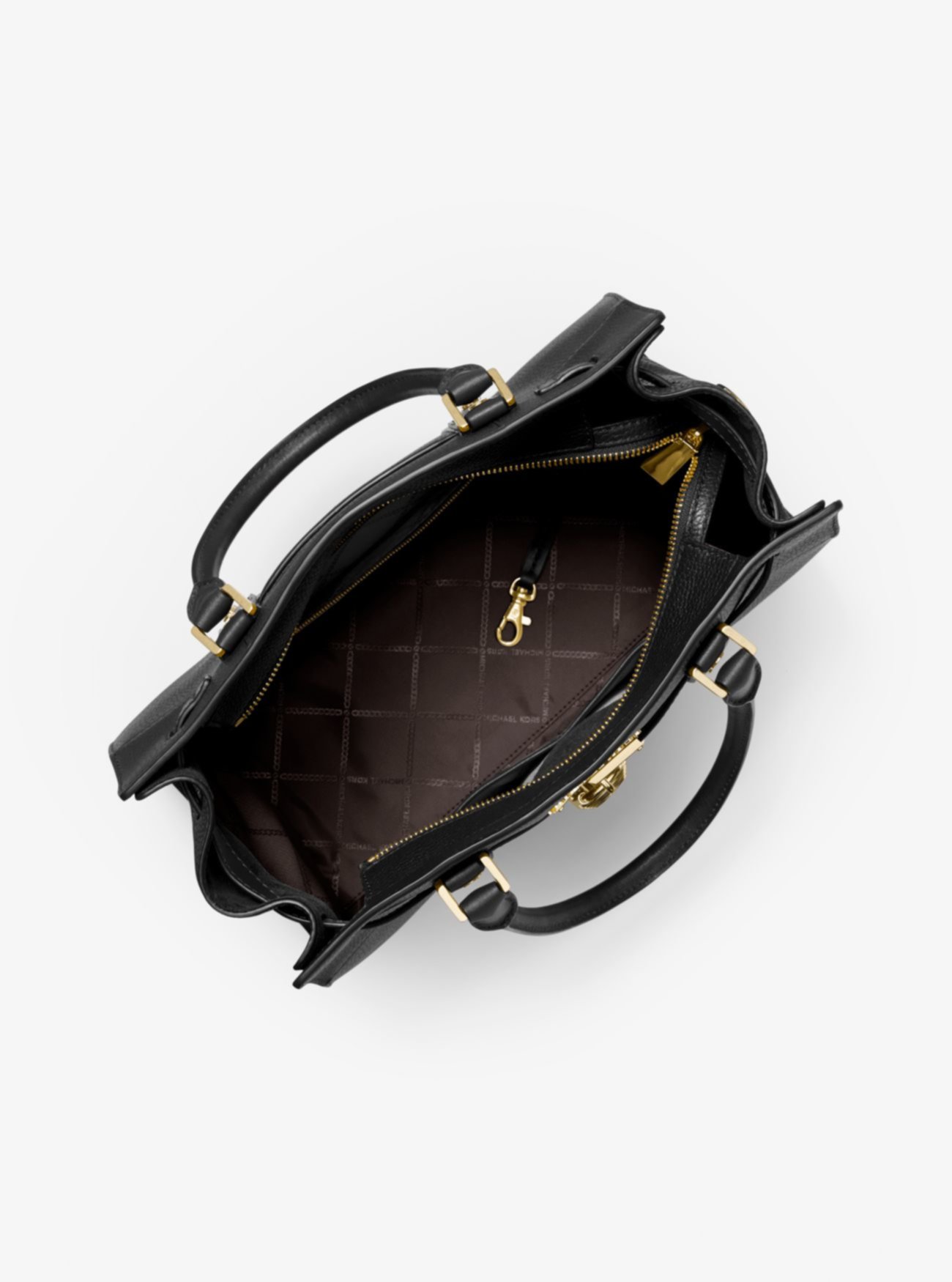 Большая сумка-портфель Nouveau Hamilton из шагреневой кожи Michael Kors