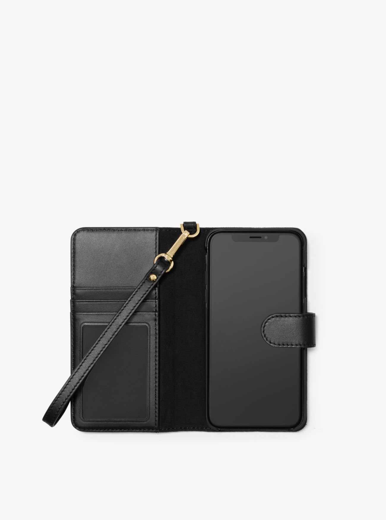 Чехол-книжка с логотипом и шипами для iPhone XS Max Michael Kors