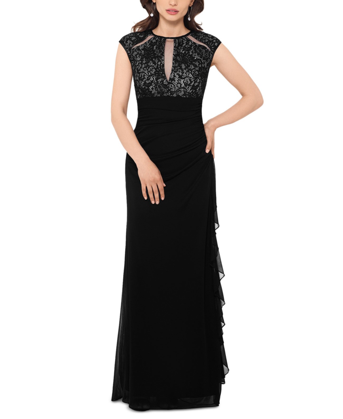 Lace Cutout-Top Gown Betsy & Adam