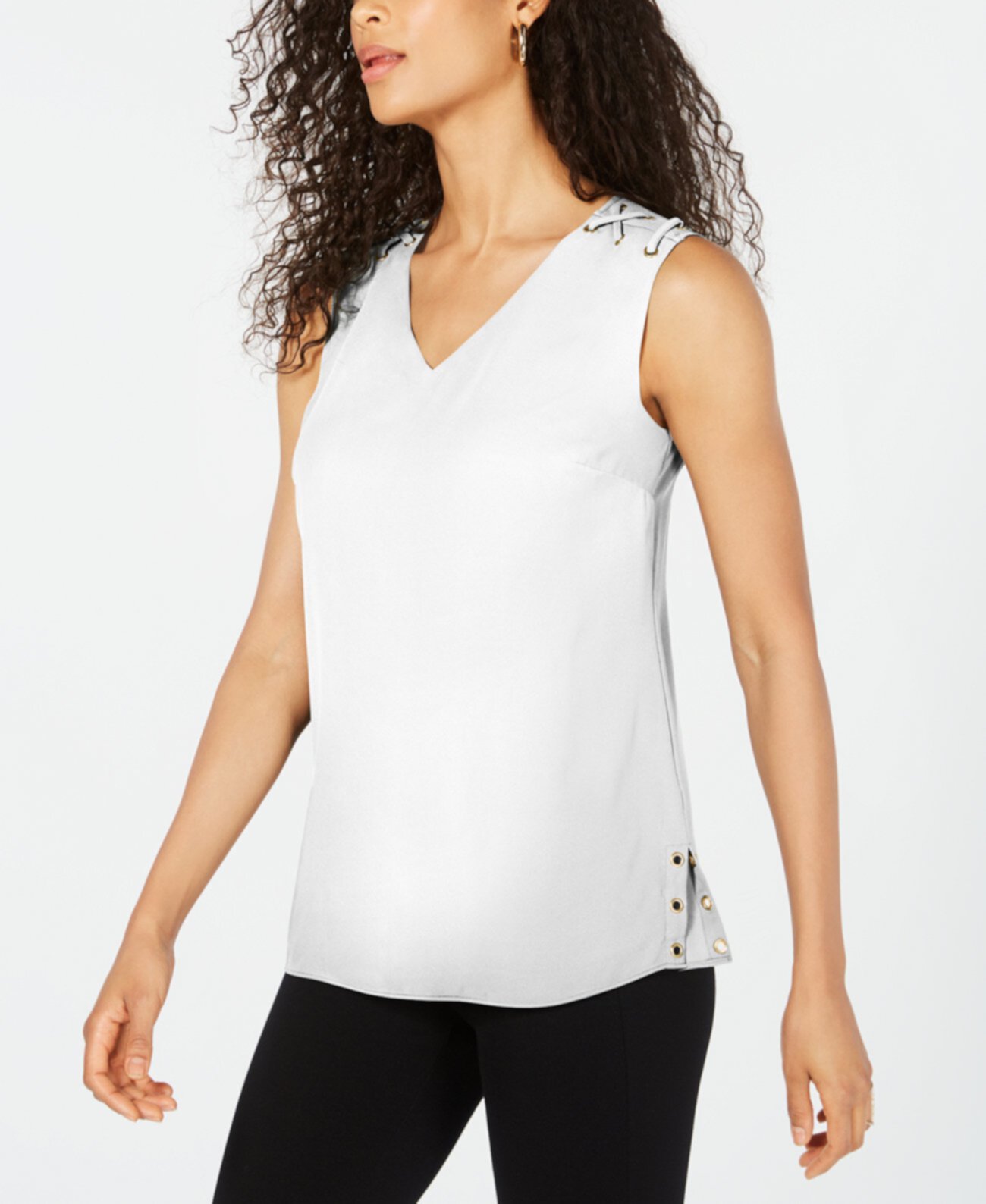 Grommet-Trim Top, Created for Macy's J&M Collection