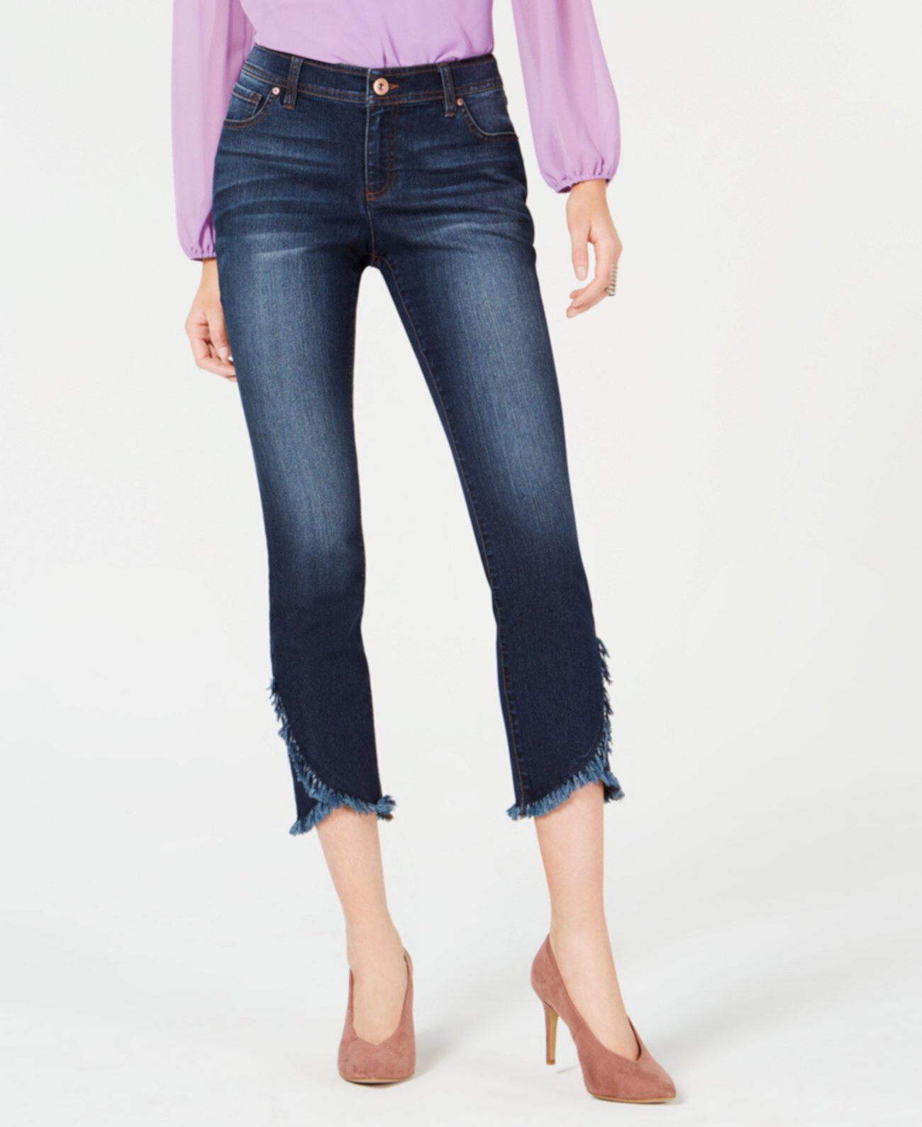 Укороченные джинсы скинни Tulip-Hem с узким вырезом для Macy's INC International Concepts