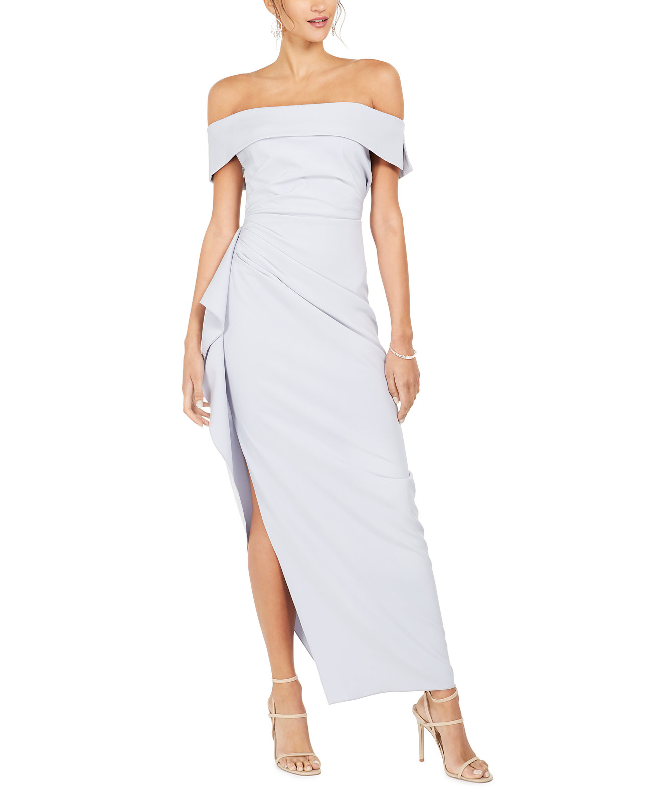 Ruffled Off-The-Shoulder Gown Vince Camuto