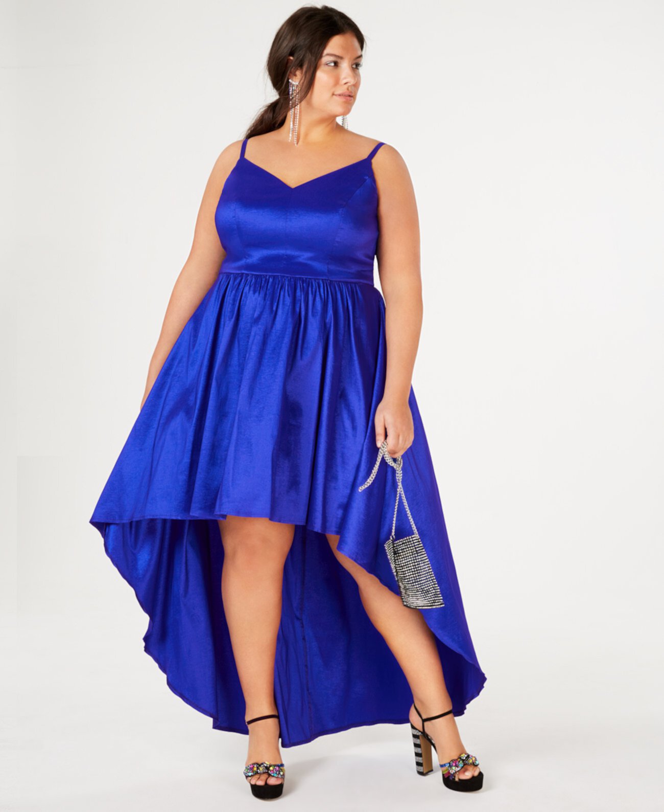 Trendy Plus Size High-Low Dress, Created for Macy's B Darlin