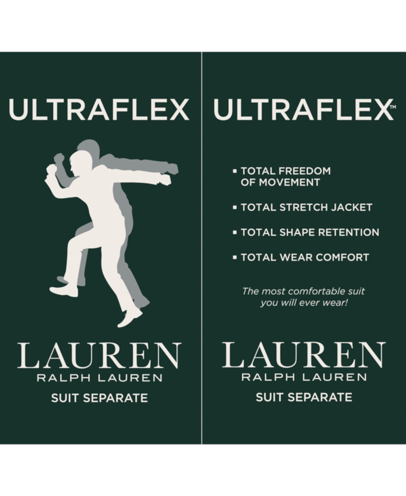Твердые шерстяные классические брюки Ultraflex Ralph Lauren