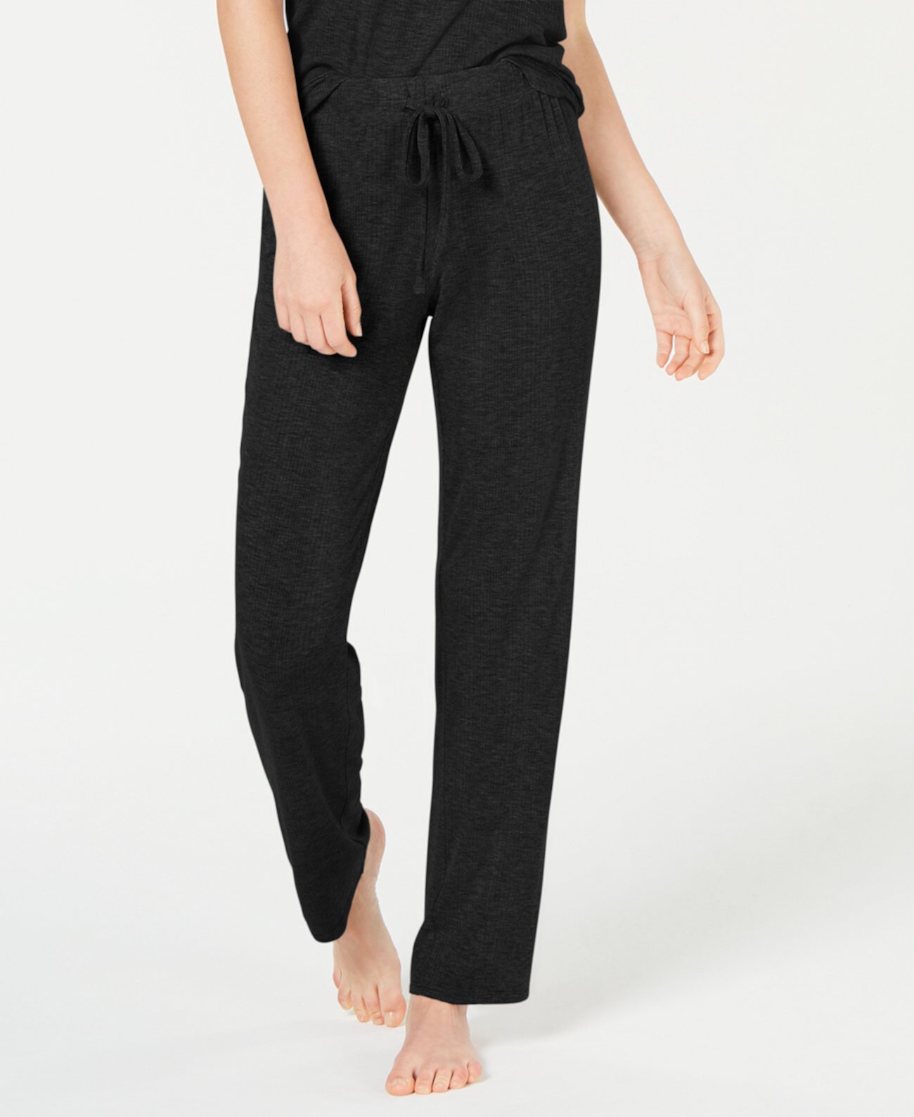 Ultra Soft Ribbed Knit Pajama Pants, Created for Macy's Alfani