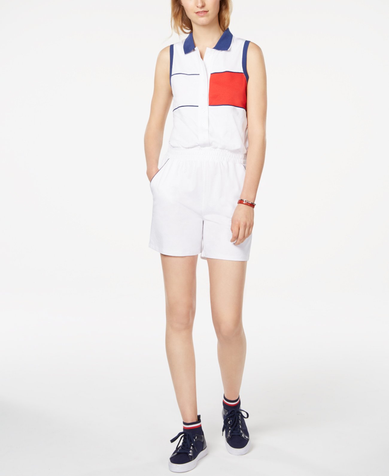 Sleeveless Polo Romper Tommy Hilfiger