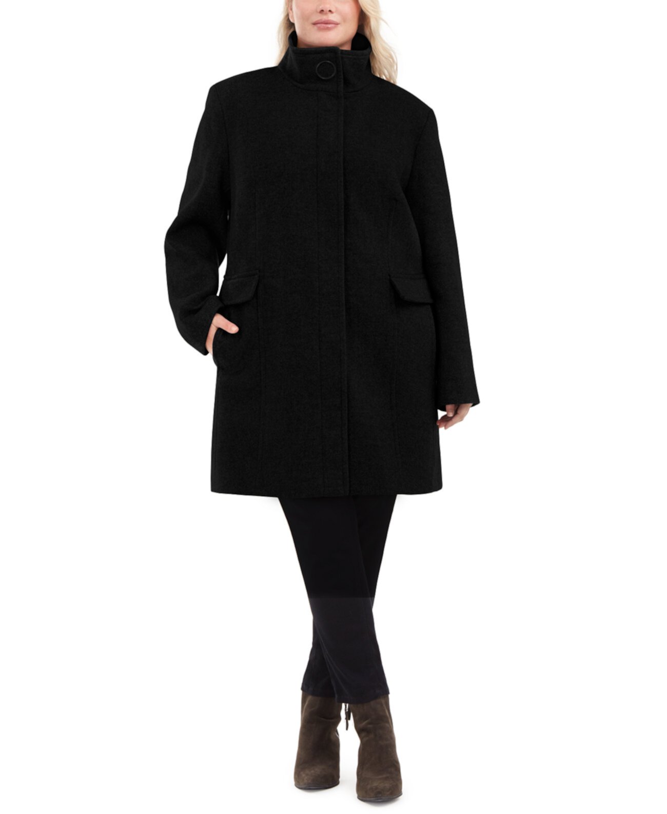 Куртка большого размера с воротником-стойкой, созданная для Macy's Calvin Klein
