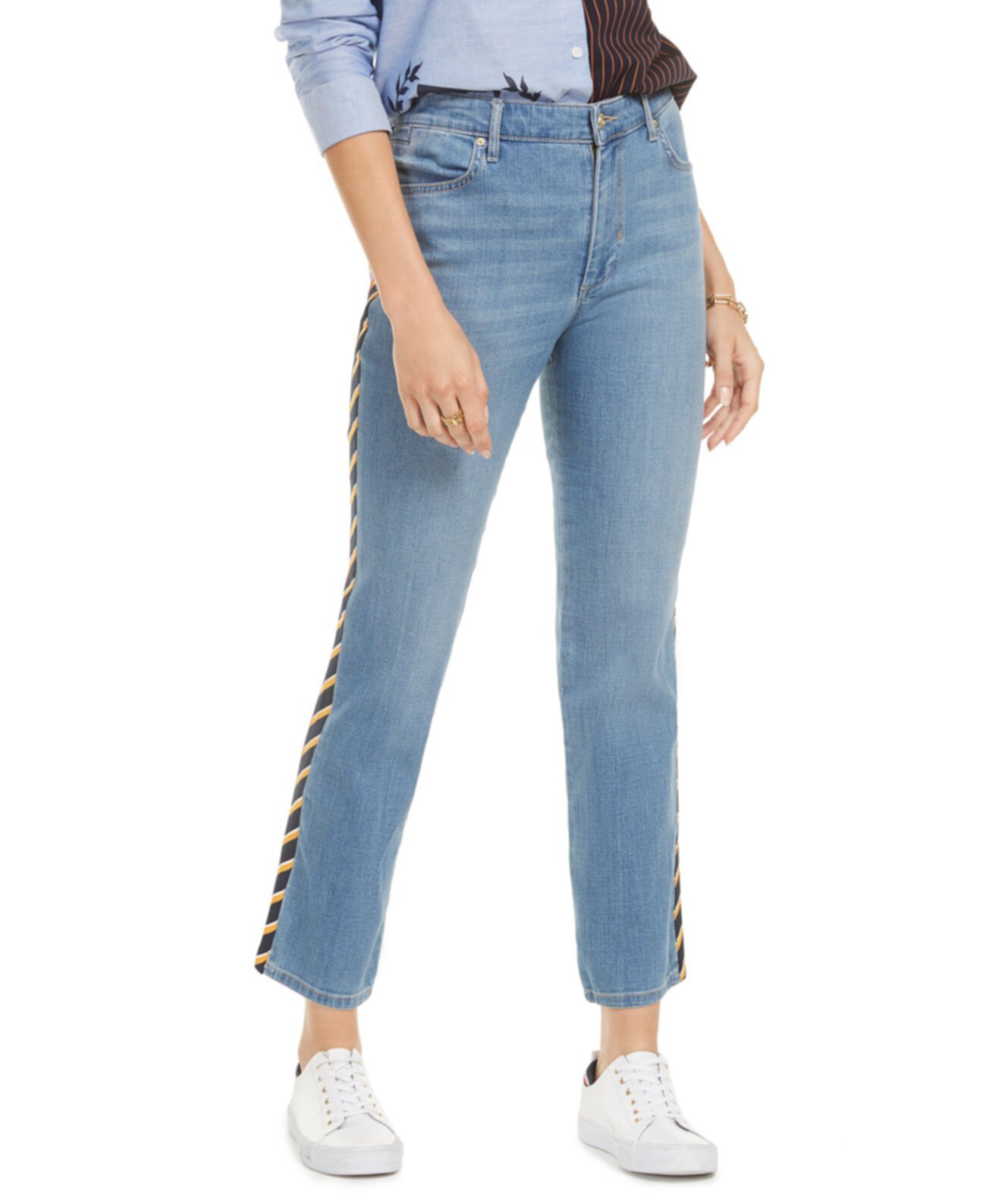 Side-Stripe Slim-Fit Jeans Tommy Hilfiger