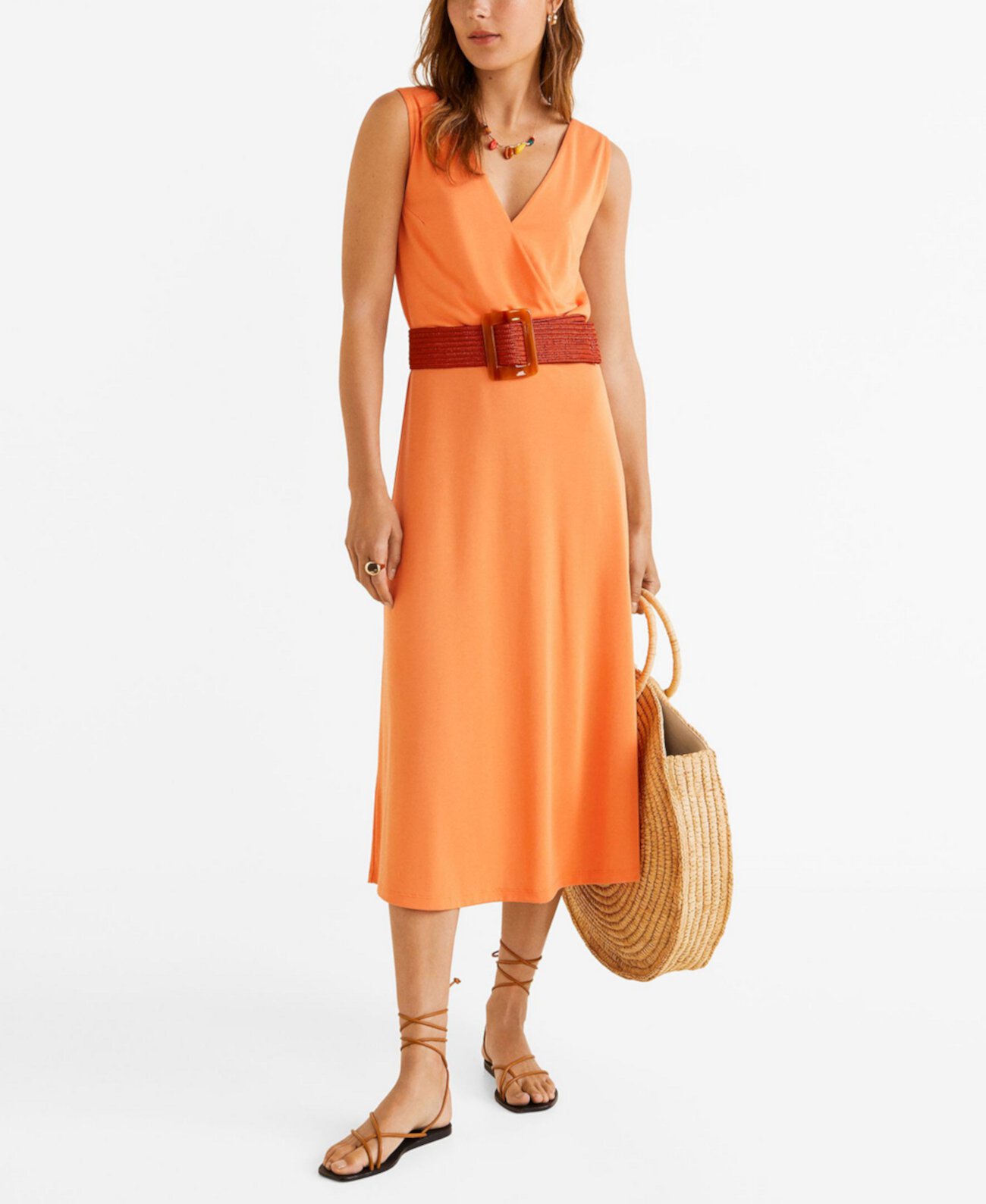 <b>MANGO</b> Flowy Long Dress.