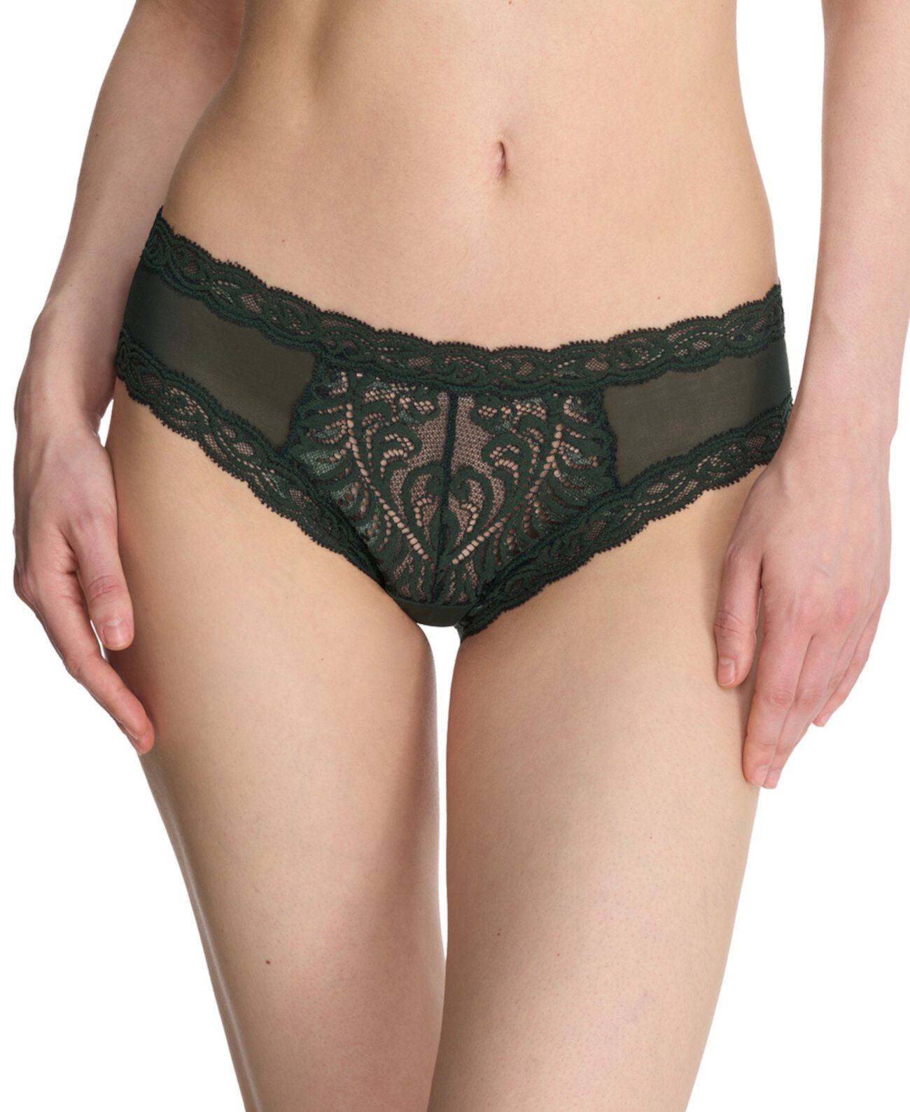 Feathers Low-Rise Sheer Hipster Underwear Lingerie 753023 Natori