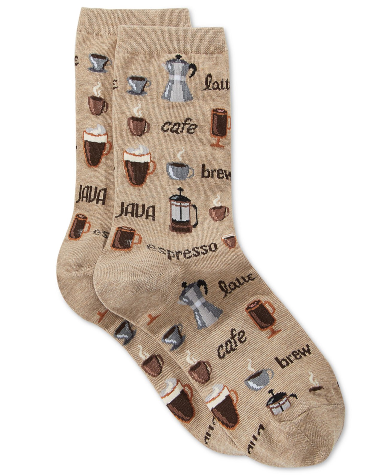 Женские модные носки с круглым вырезом Coffee Hot Sox