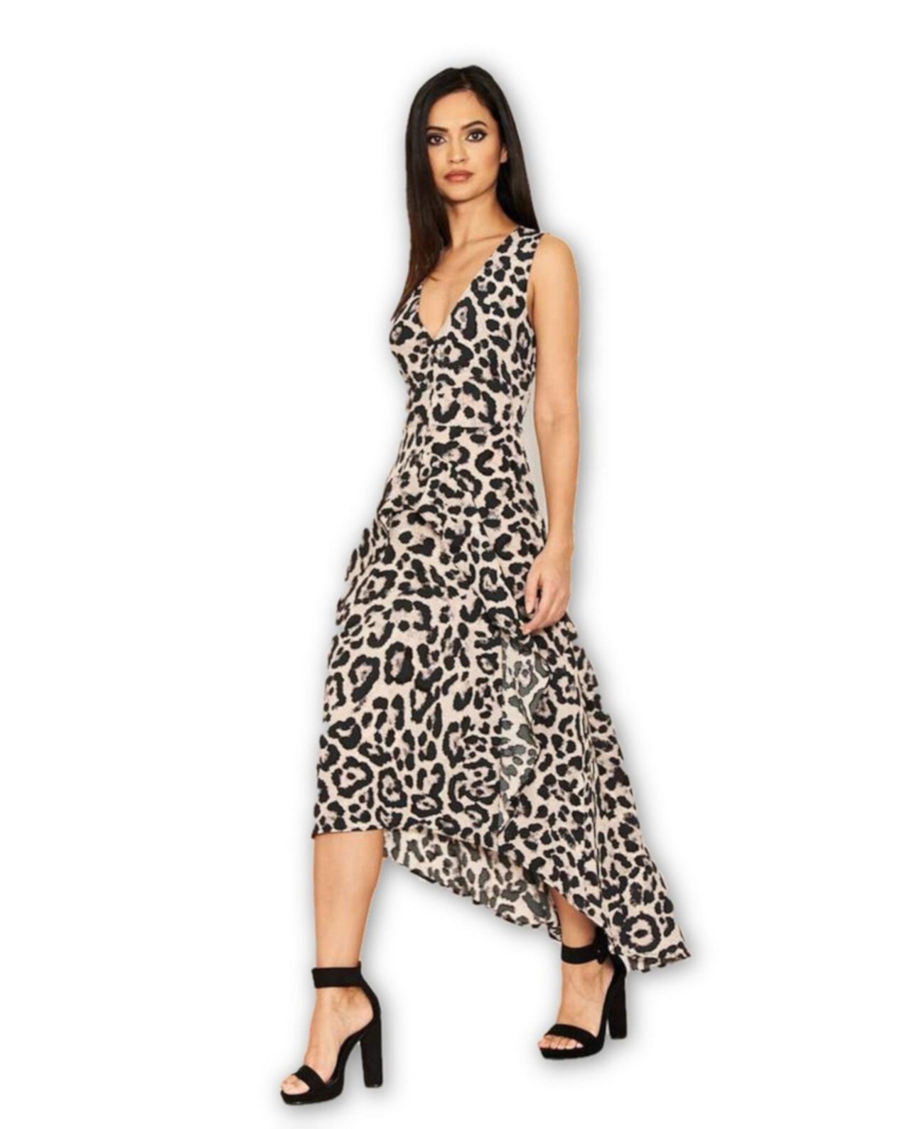 Платье с леопардовым принтом AX Paris