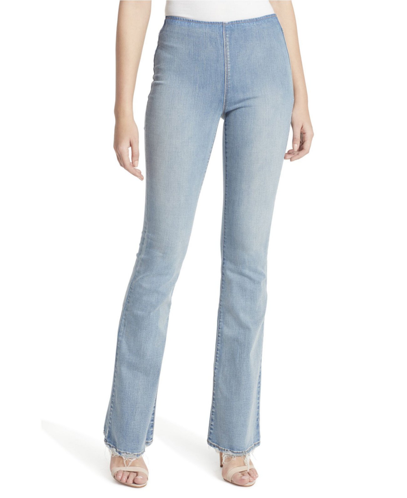 Расклешенные джинсы без застежки Jessica Simpson