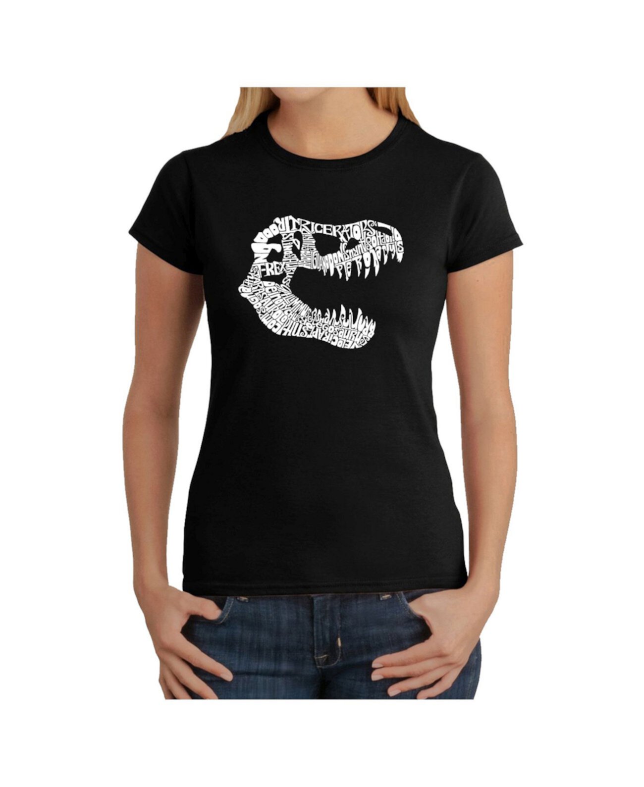 Женская футболка Word Art - T-Rex LA Pop Art