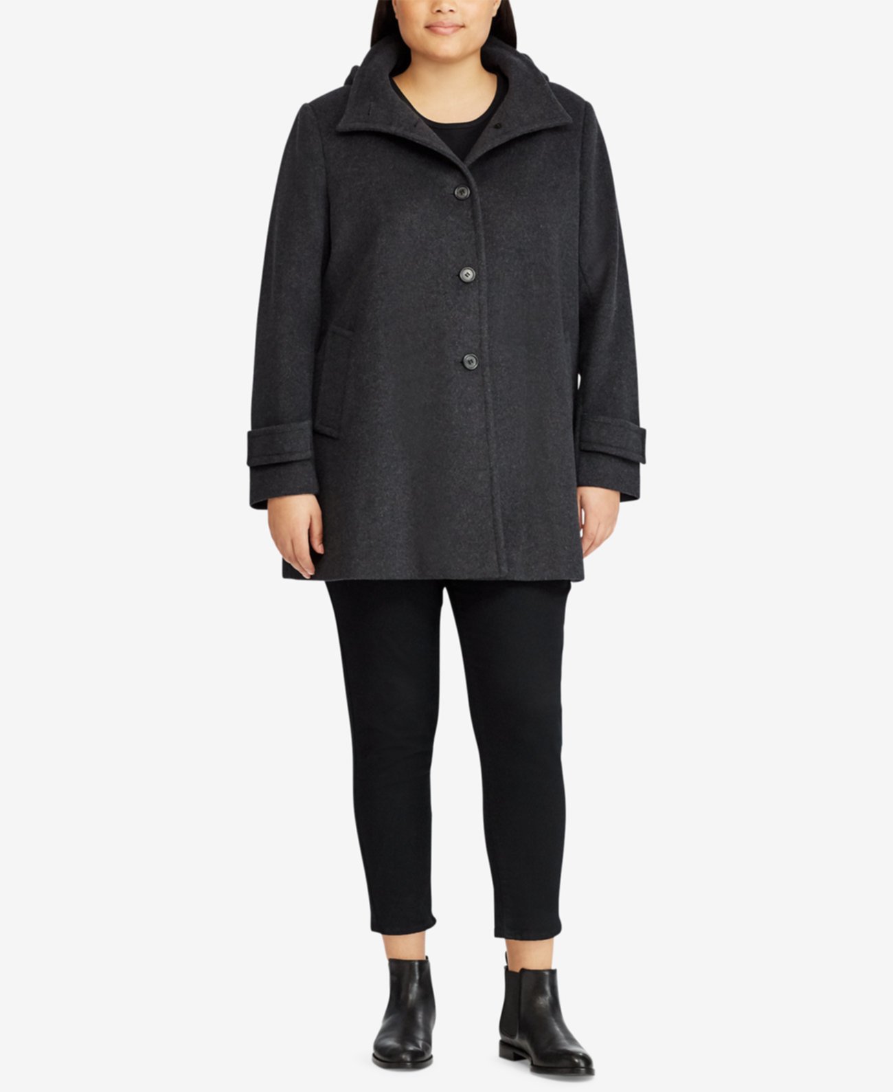 Пальто большого размера с капюшоном, созданное для Macy's Ralph Lauren